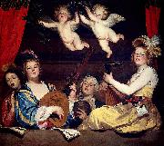 Gerrit van Honthorst The Concert oil painting on canvas